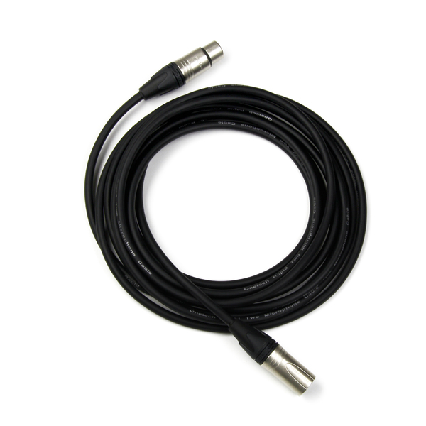 Onetech PRO Two (XLR-XLR) Black 1 m Microphone Cable